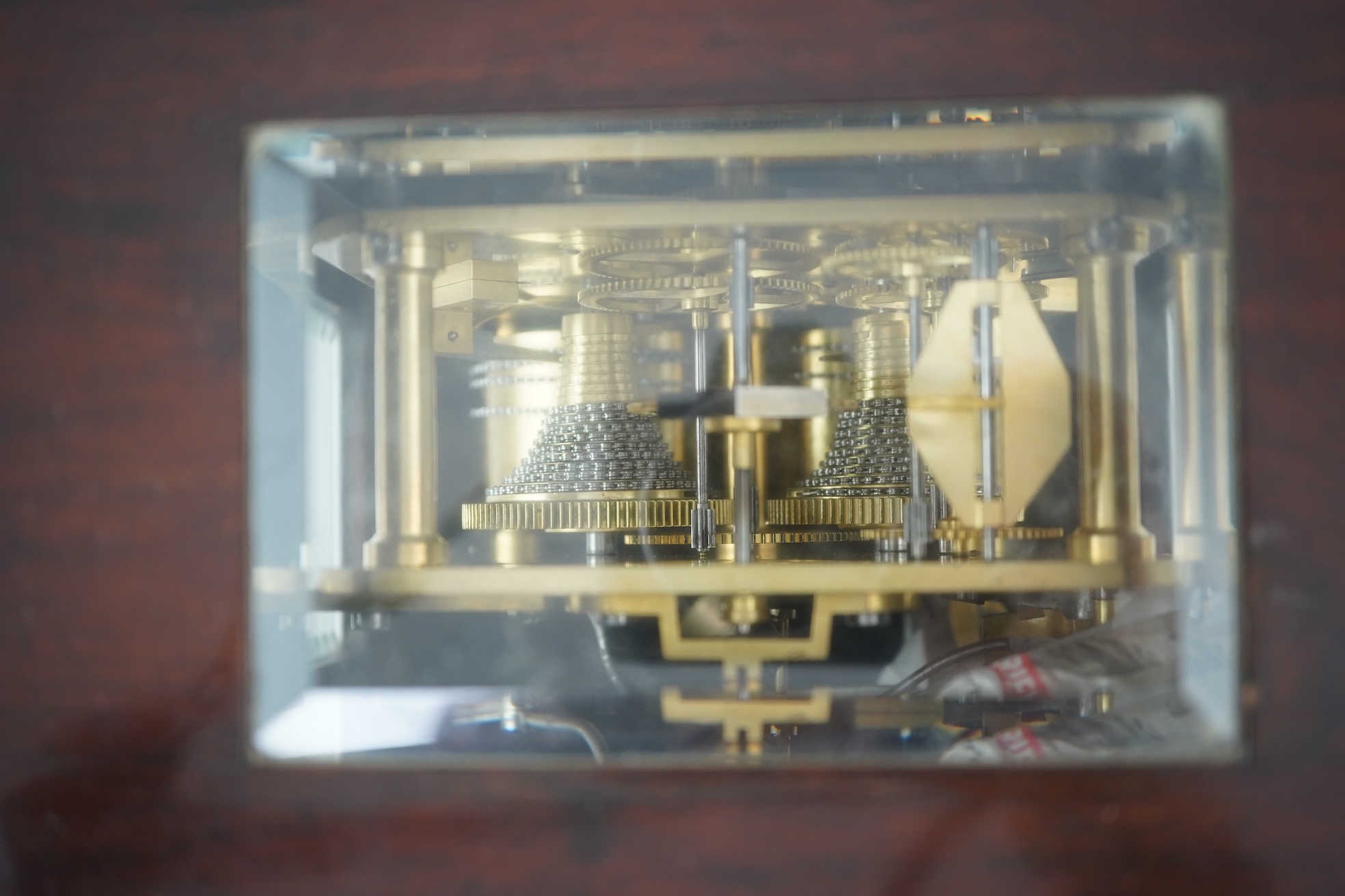 A William IV four glass rosewood double fusee library clock by James Muirhead